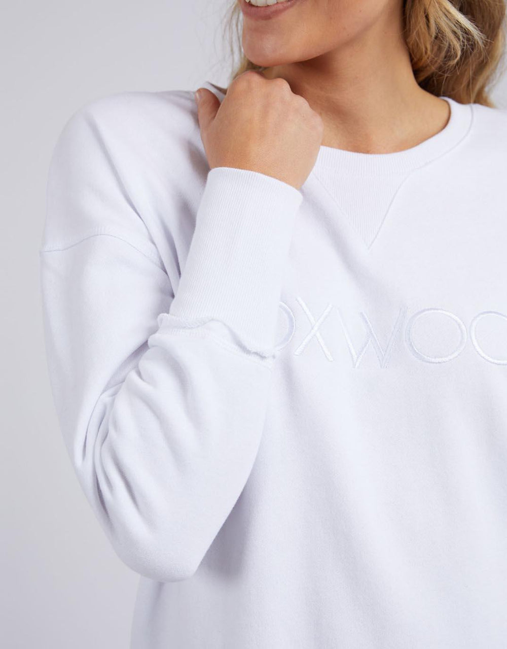 Foxwood - Simplified Crew - White - paulaglazebrook Jumpers