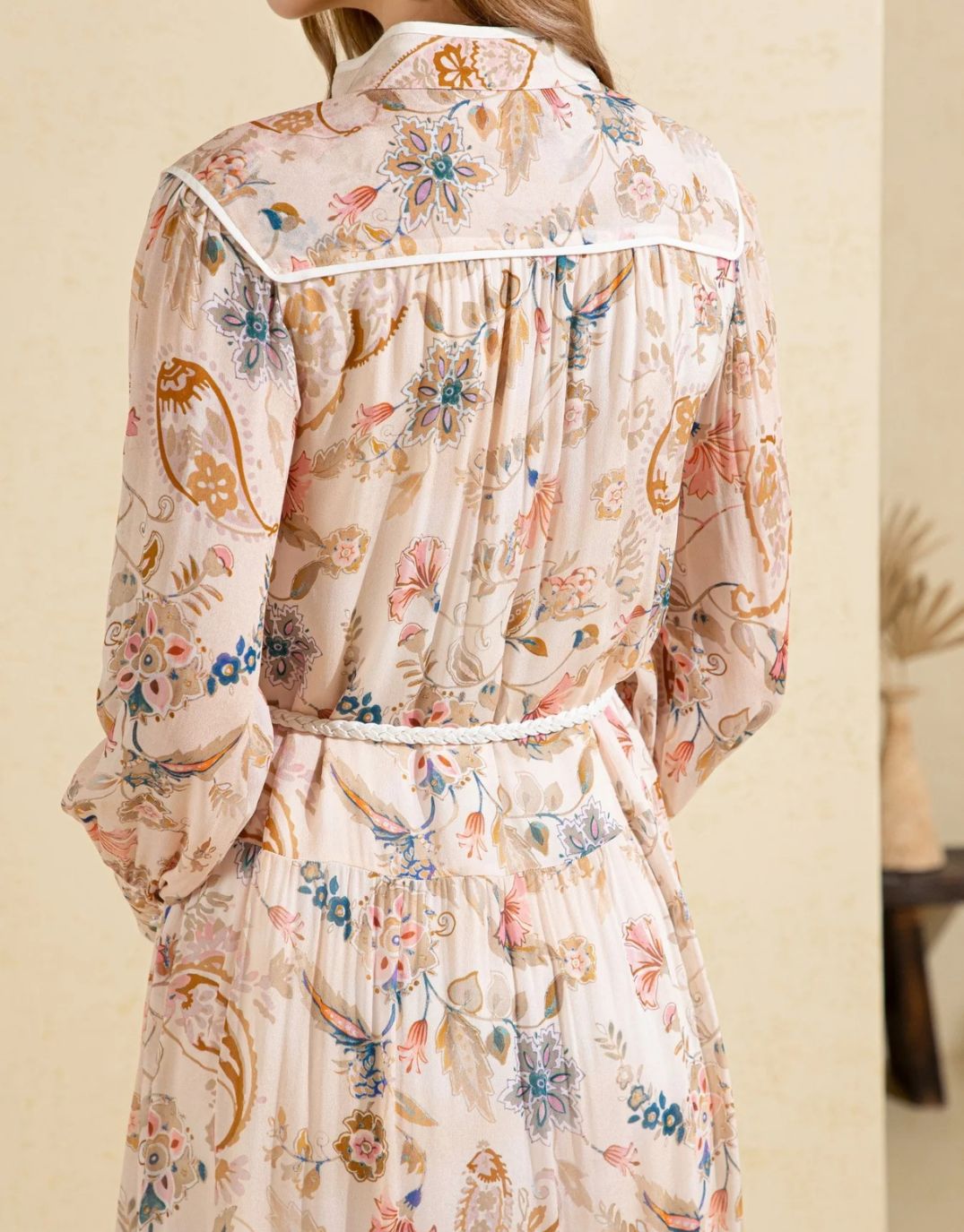 gds-alexandra-dress-beige-print-womens-clothing