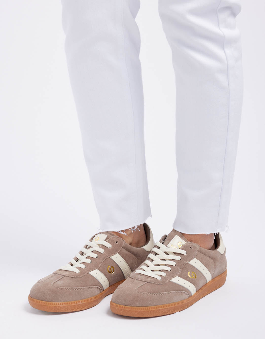 Parallel Suede Sneakers - Walnut Brown/Ivory