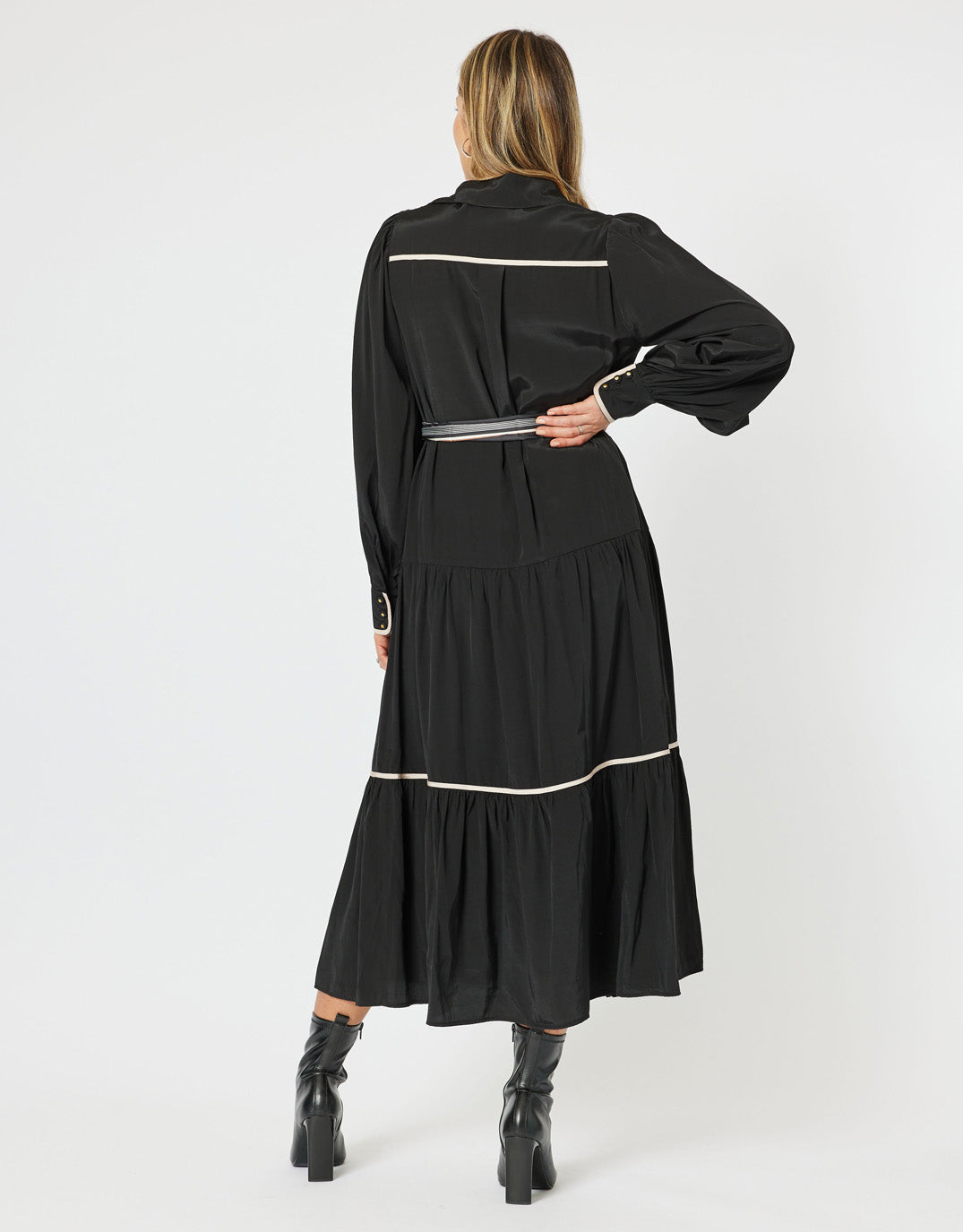 hammock-and-vine-roma-trim-dress-with-scarf-belt-black-womens-clothing