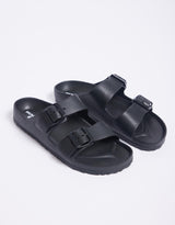 Human Shoes - Ripe Slide - Black - paulaglazebrook Shoes