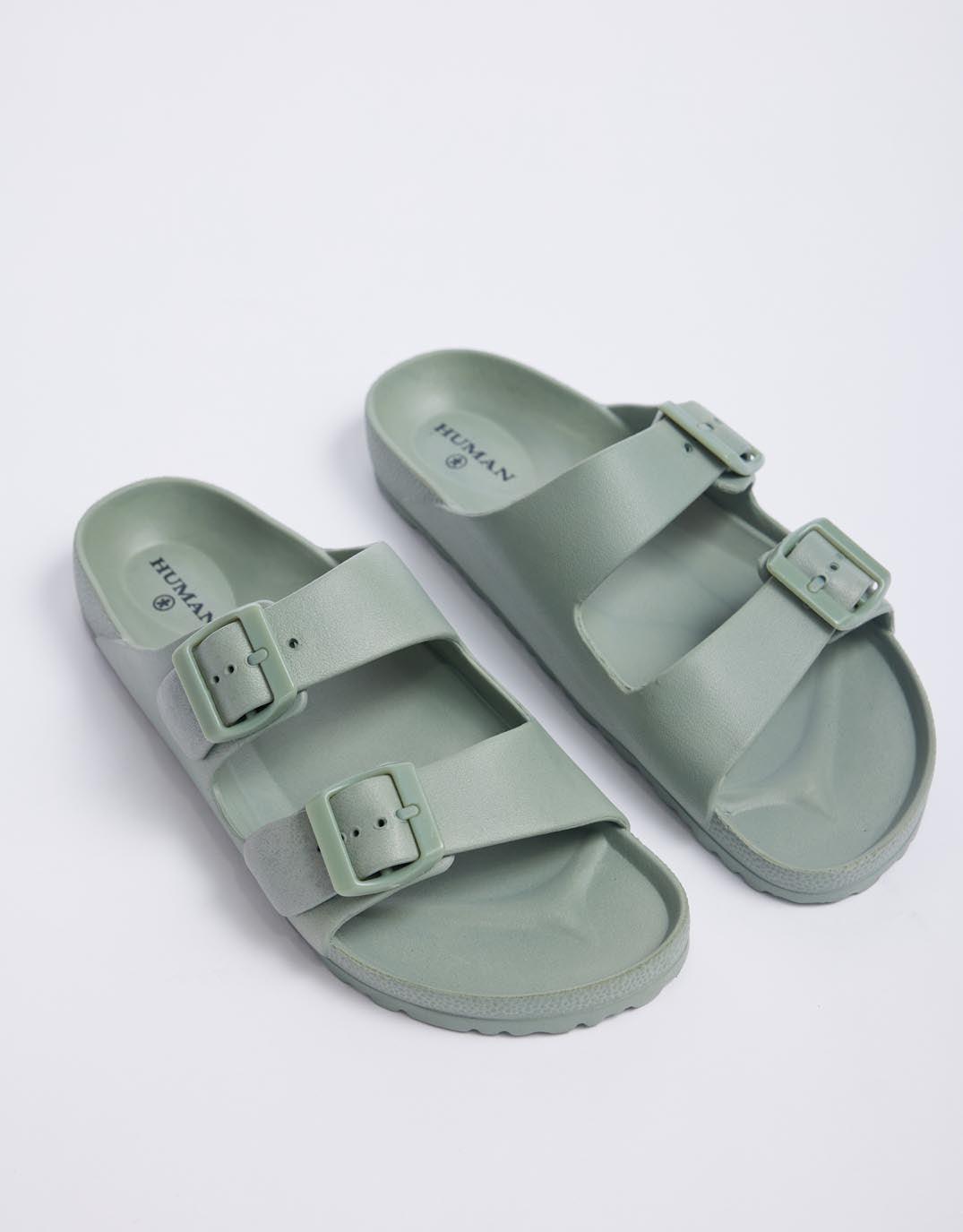 Human Shoes - Ripe Slide - Willow Green - White & Co Living Shoes