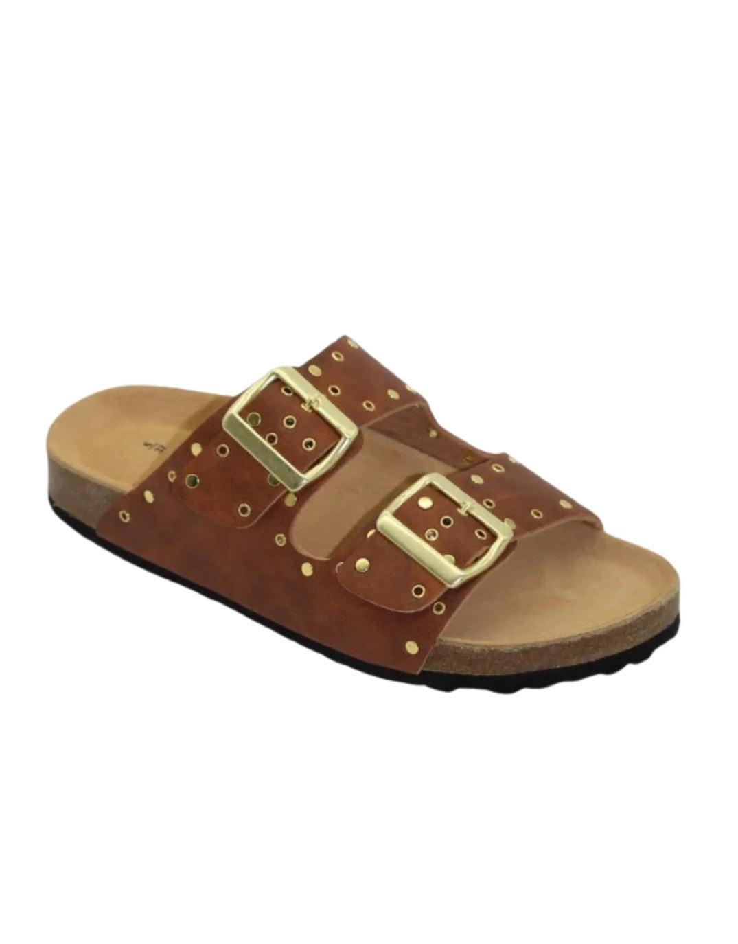 Stomp Studded Sandals - Tan