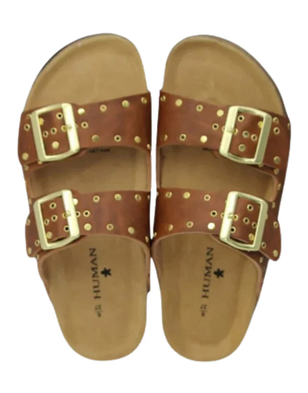 Stomp Studded Sandals - Tan