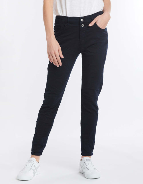 Italian Star - Emma Stretch Jean - Navy - paulaglazebrook Jeans