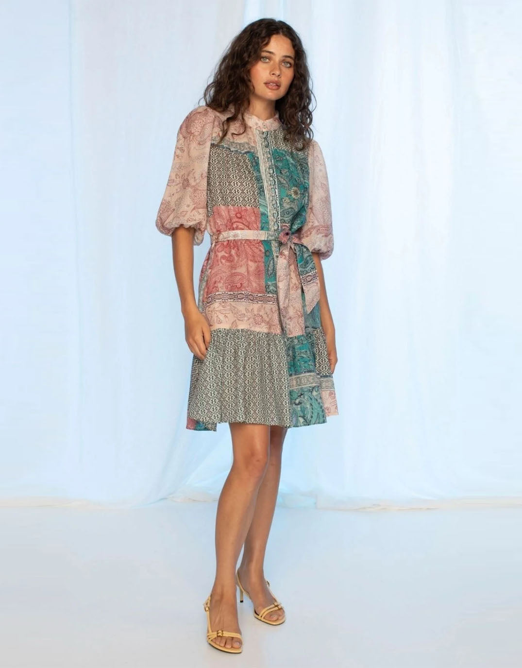 kachel-holly-mini-dress-paisley-mosaic-womens-clothing