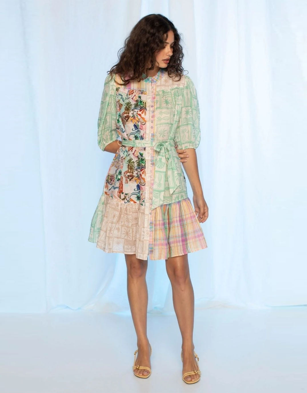 kachel-jill-mini-dress-multi-womens-clothing