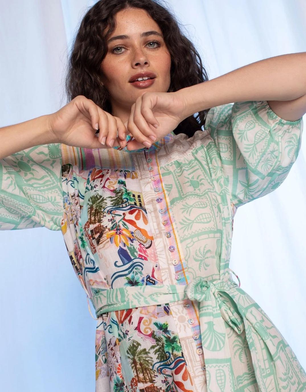 kachel-jill-mini-dress-multi-womens-clothing