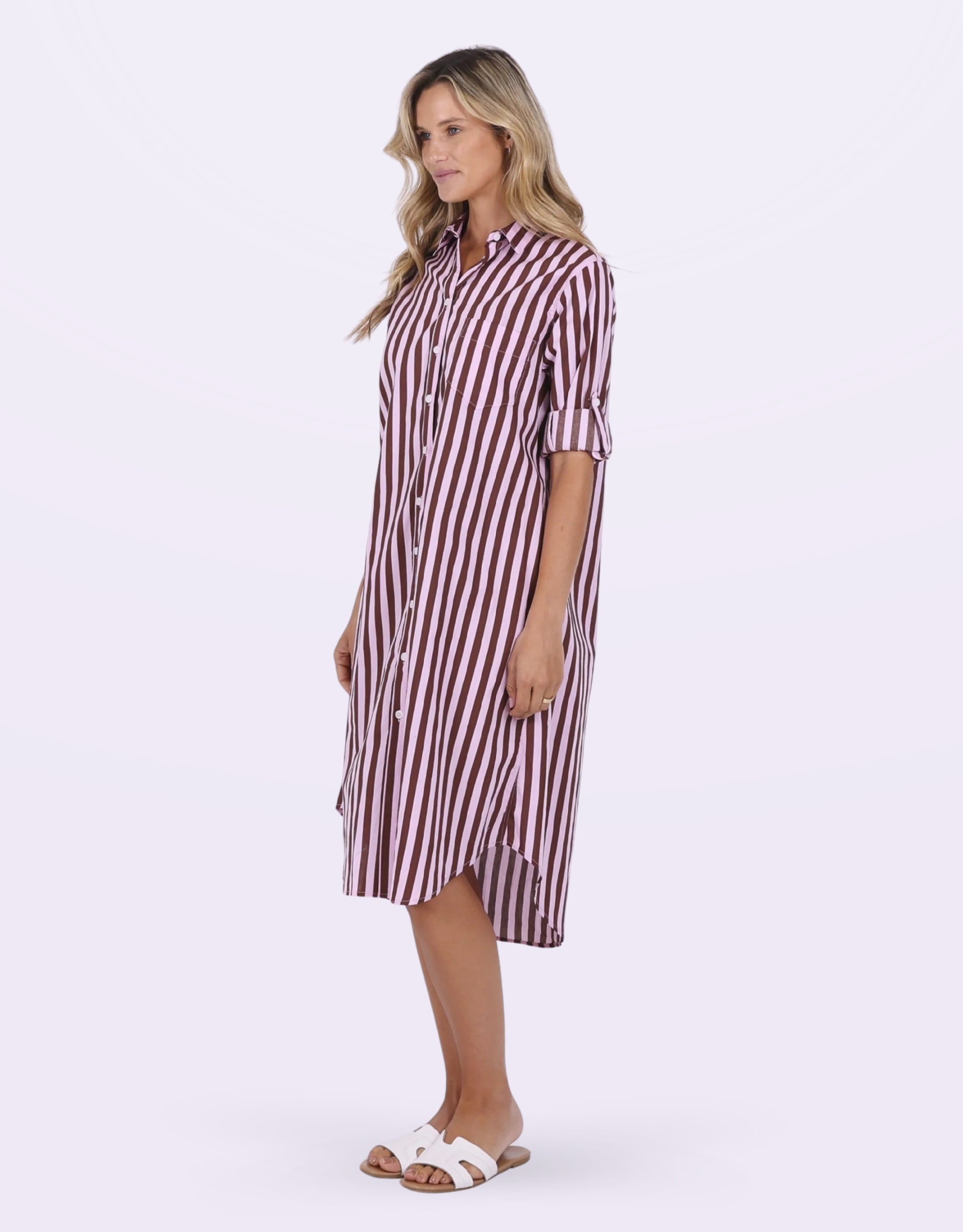 leoni-chelsey-stripe-dress-choc-stripe-womens-clothing