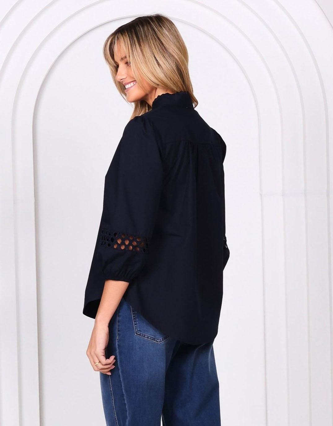 leoni-gabrielle-cotton-blouse-navy-womens-clothing