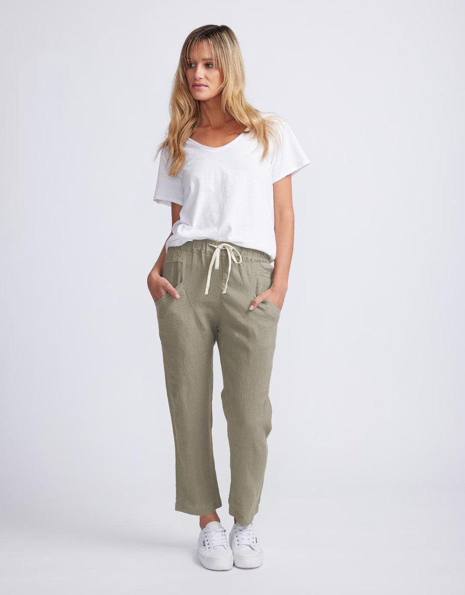 Lexi Pants - Linen - Toffee