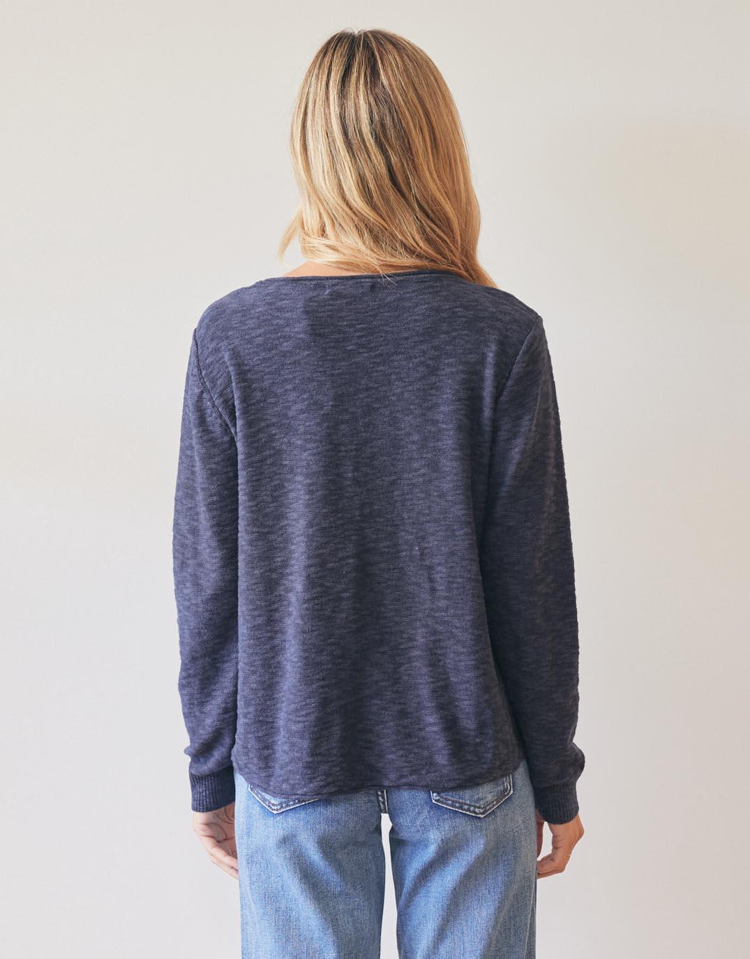 Little Lies - Sacha Summer Knit - Navy - White & Co Living Knitwear