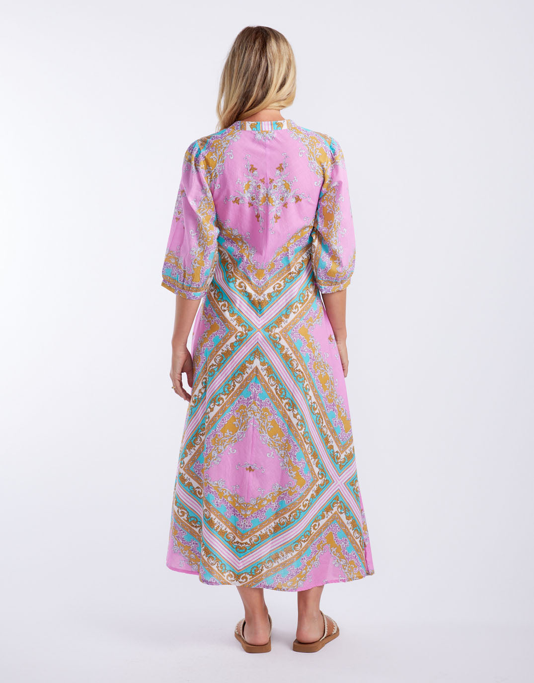 Scarlett Maxi Dress - Aria Pink Blue