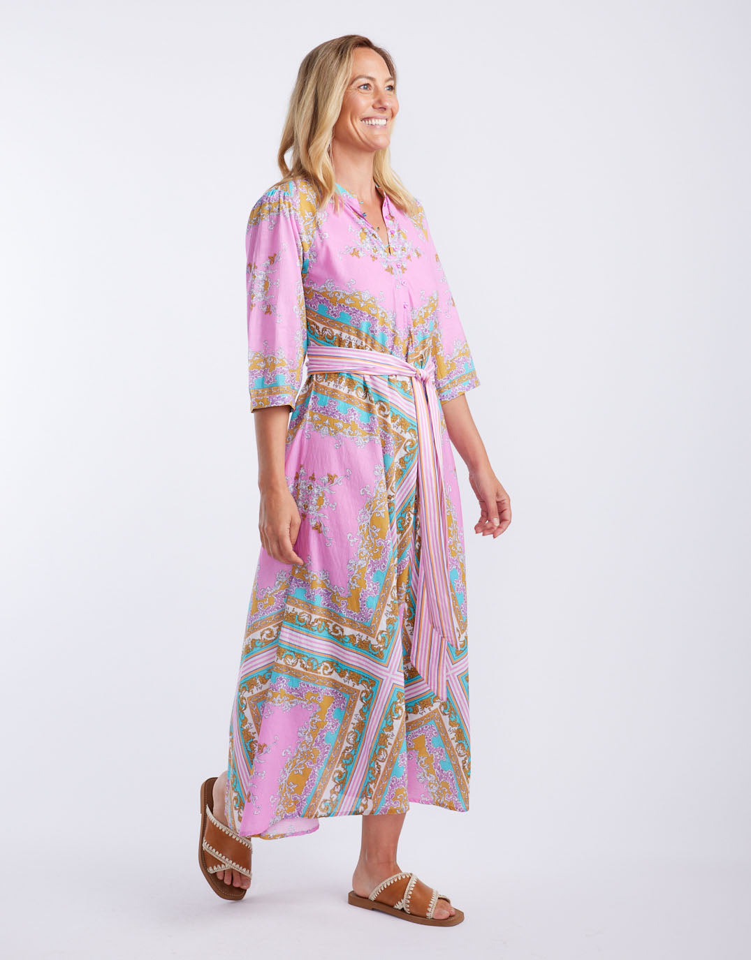 Scarlett Maxi Dress - Aria Pink Blue