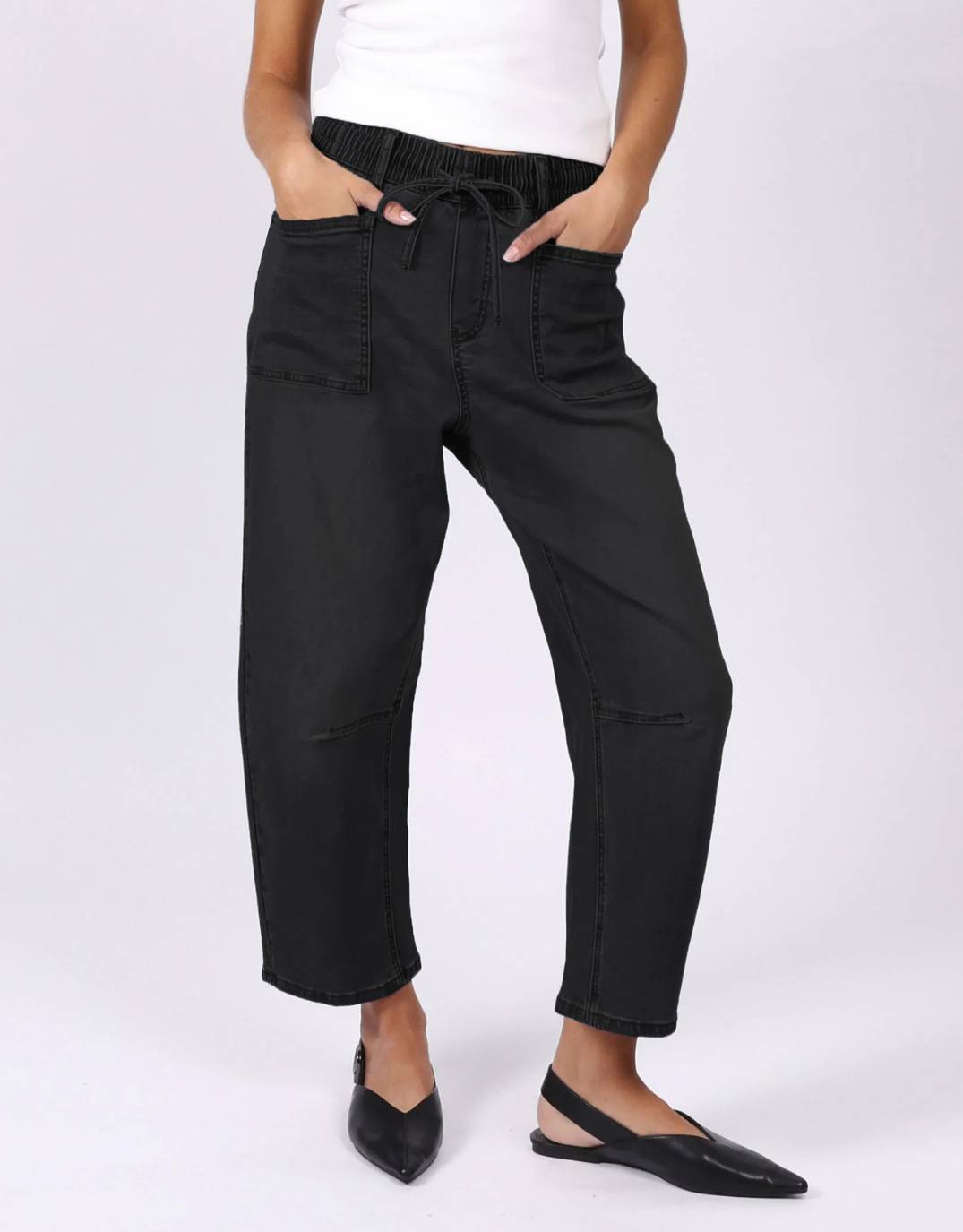 monaco-leo-barrel-jeans-black-womens-clothing