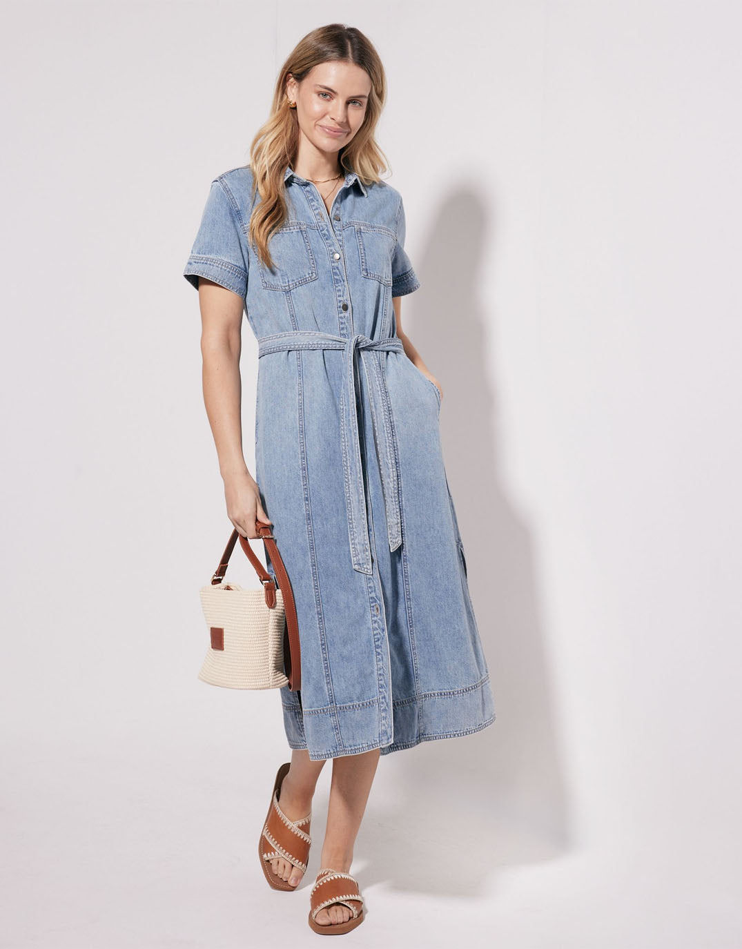 Panier Crossbody Base Bag - Tan