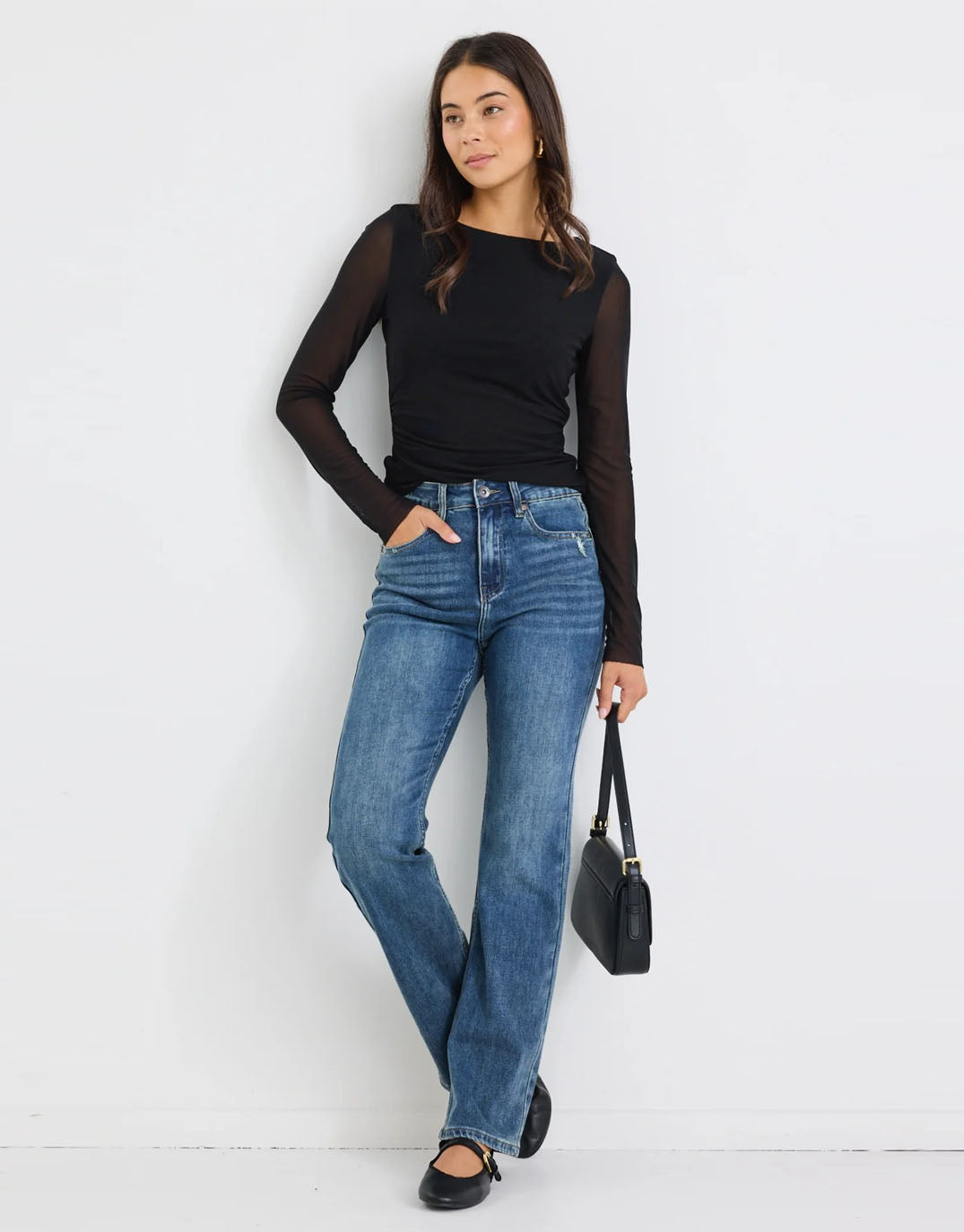 stories-be-told-farah-high-rise-soft-flare-jeans-mid-blue-womens-clothing