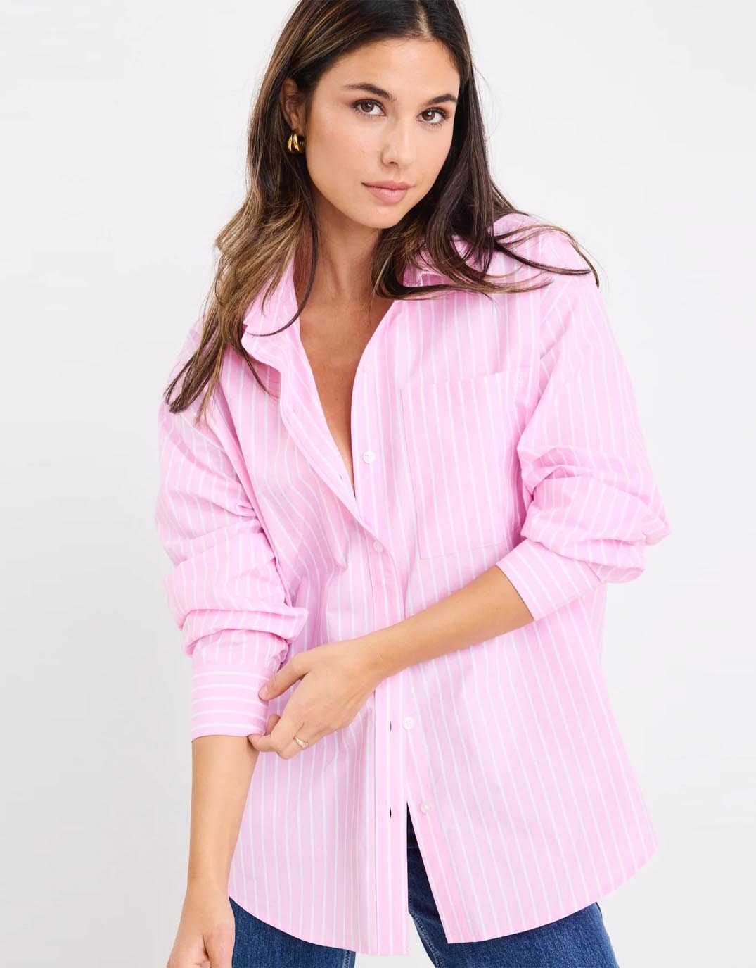 stories-be-told-you-got-this-oversized-shirt-pink-stripe-womens-clothing