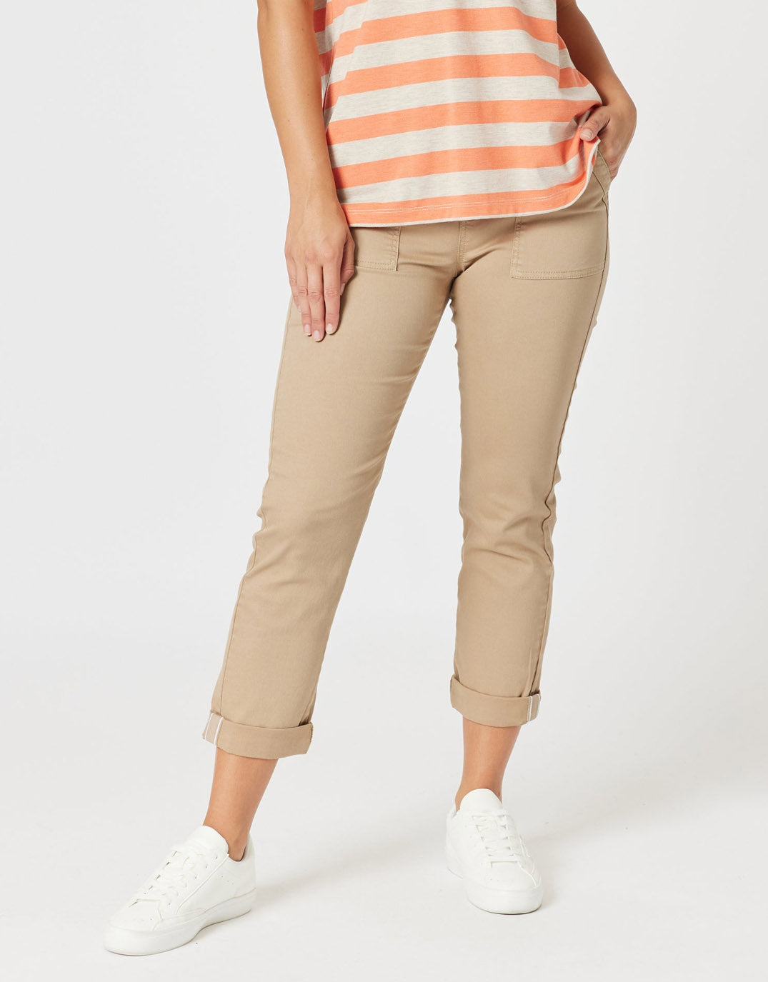 Isabella Cotton Pant - Nutmeg