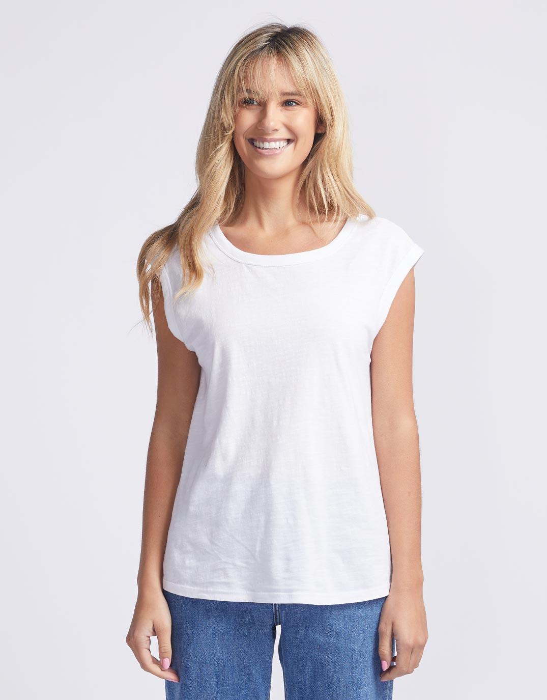 White & Co. - Cali Tank Top - White - White & Co Living Tees & Tanks