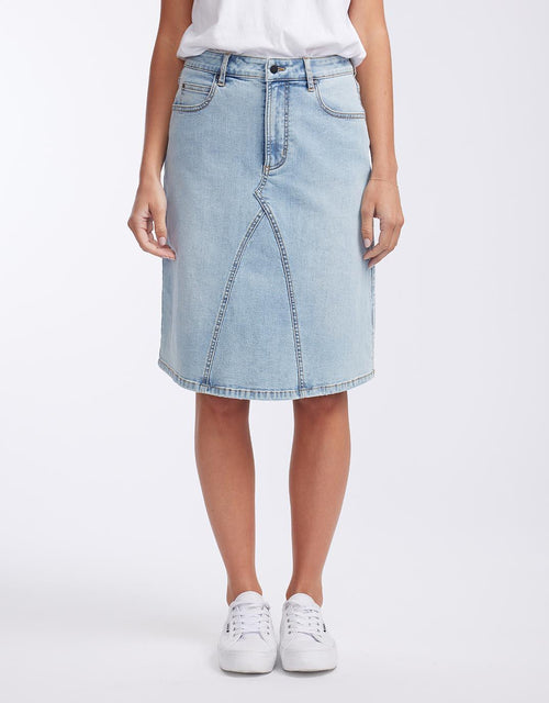paulaglazebrook. - Harper Denim Skirt - Light Wash - paulaglazebrook Skirts