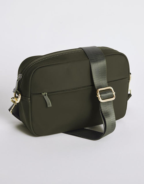 paulaglazebrook. - Off-Duty Crossbody Bag - Khaki/Natural/Gold - paulaglazebrook Accessories