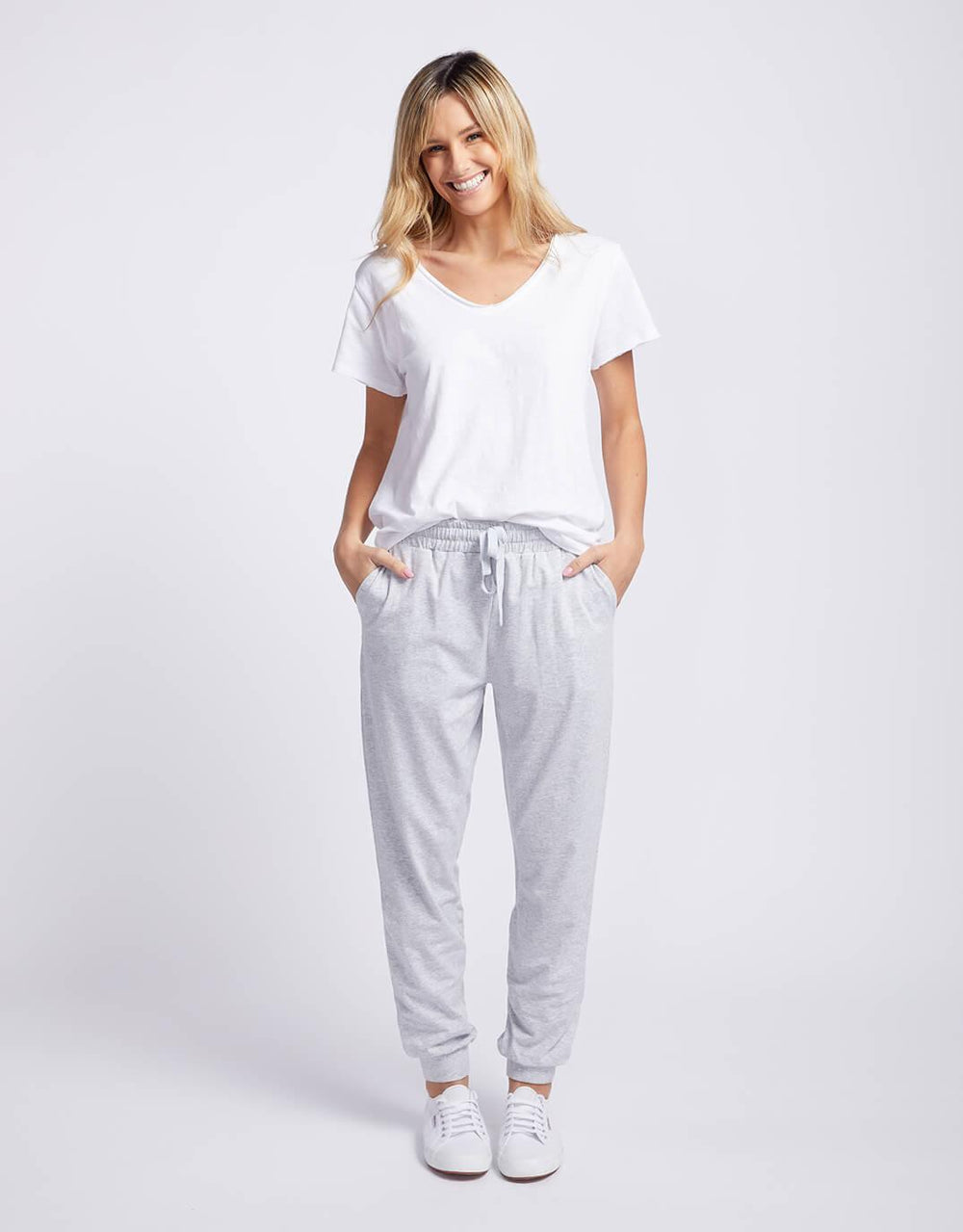 paulaglazebrook. - Original Lounge Pant - Grey Marle - paulaglazebrook Pants