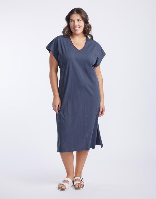 paulaglazebrook. - St. Lucia T-Shirt Dress - Navy - paulaglazebrook Dresses