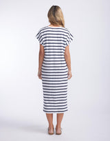 paulaglazebrook. - St. Lucia T-Shirt Dress - Navy/White Stripe - paulaglazebrook Dresses