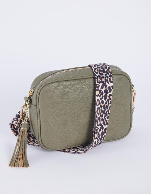 paulaglazebrook. - Zoe Crossbody Bag - Khaki/Tan Leopard - paulaglazebrook Accessories