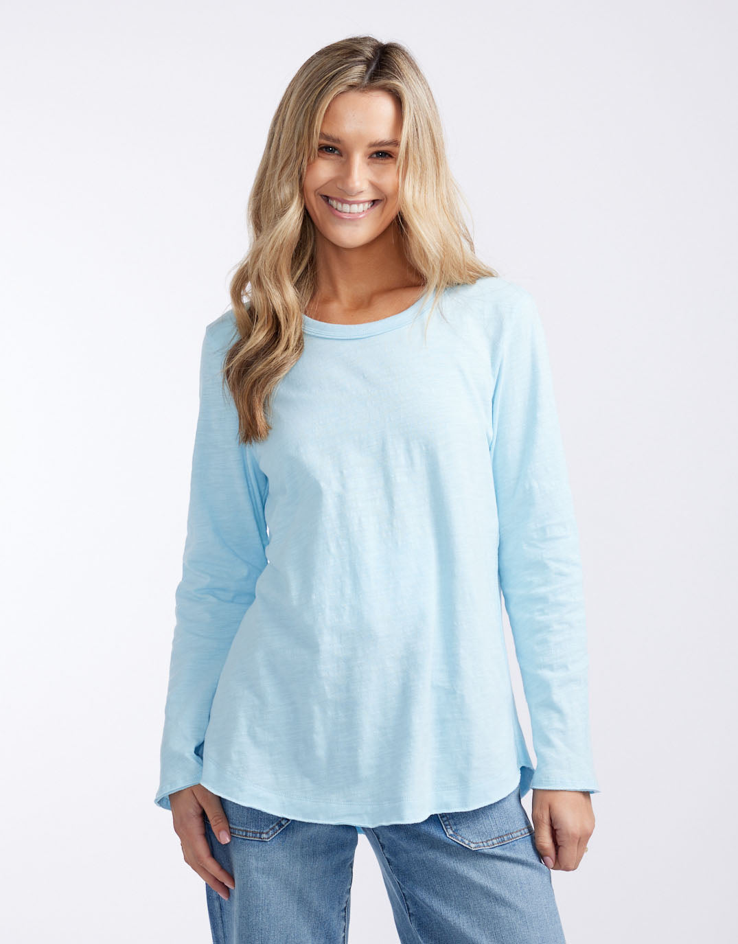 white-co-essential-scoop-hem-long-sleeve-t-shirt-ice-blue-womens-clothing