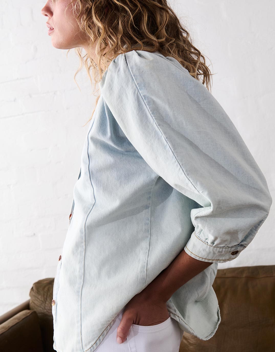 Gabriella Shirt - Sky Blue