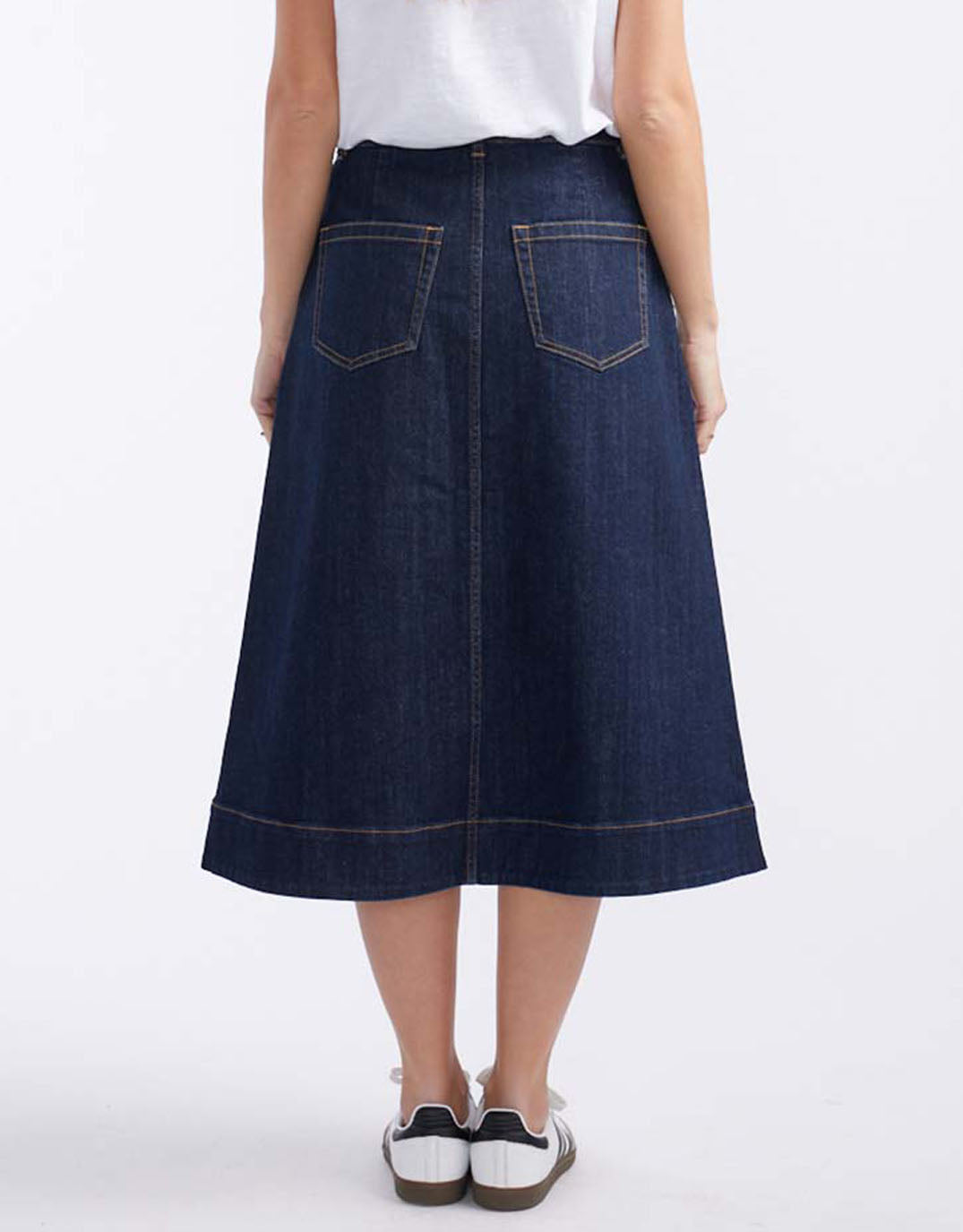 Catalina Midi Skirt - Indigo