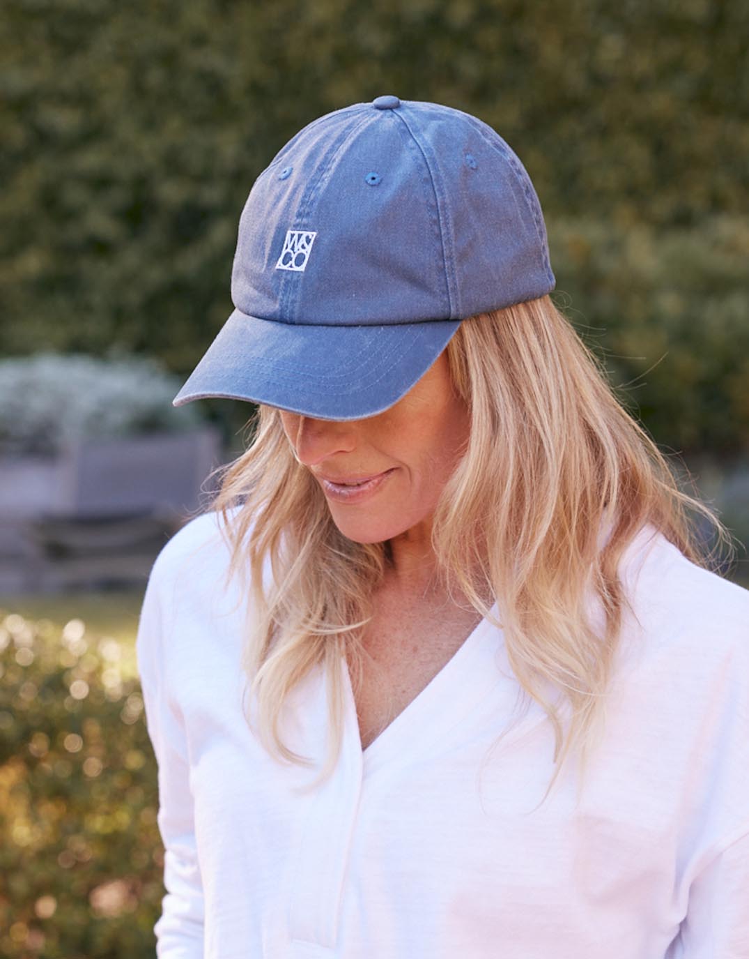 Monogram Cap - Washed Navy