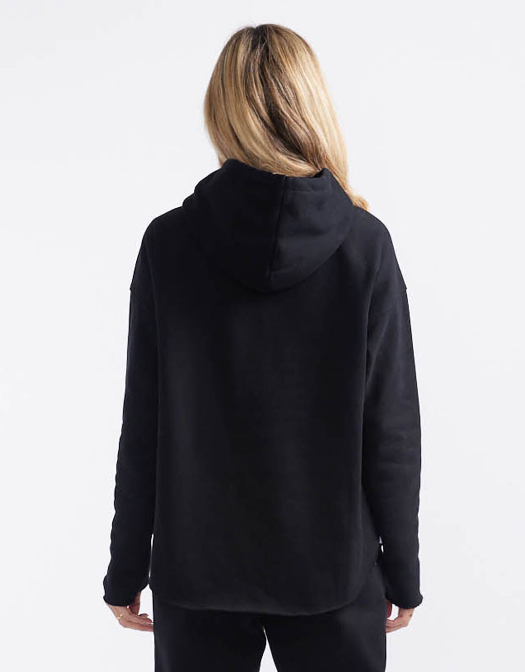 Monogram Fleece Hoodie - Black