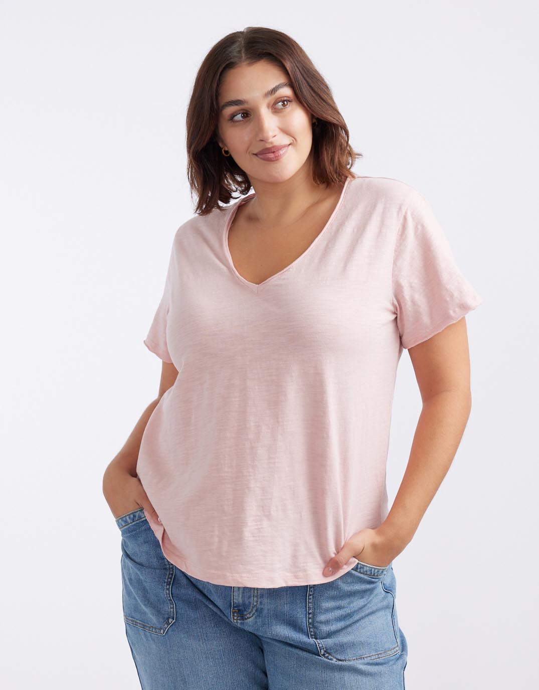 white-co-original-v-neck-t-shirt-dusty-rose-womens-clothing
