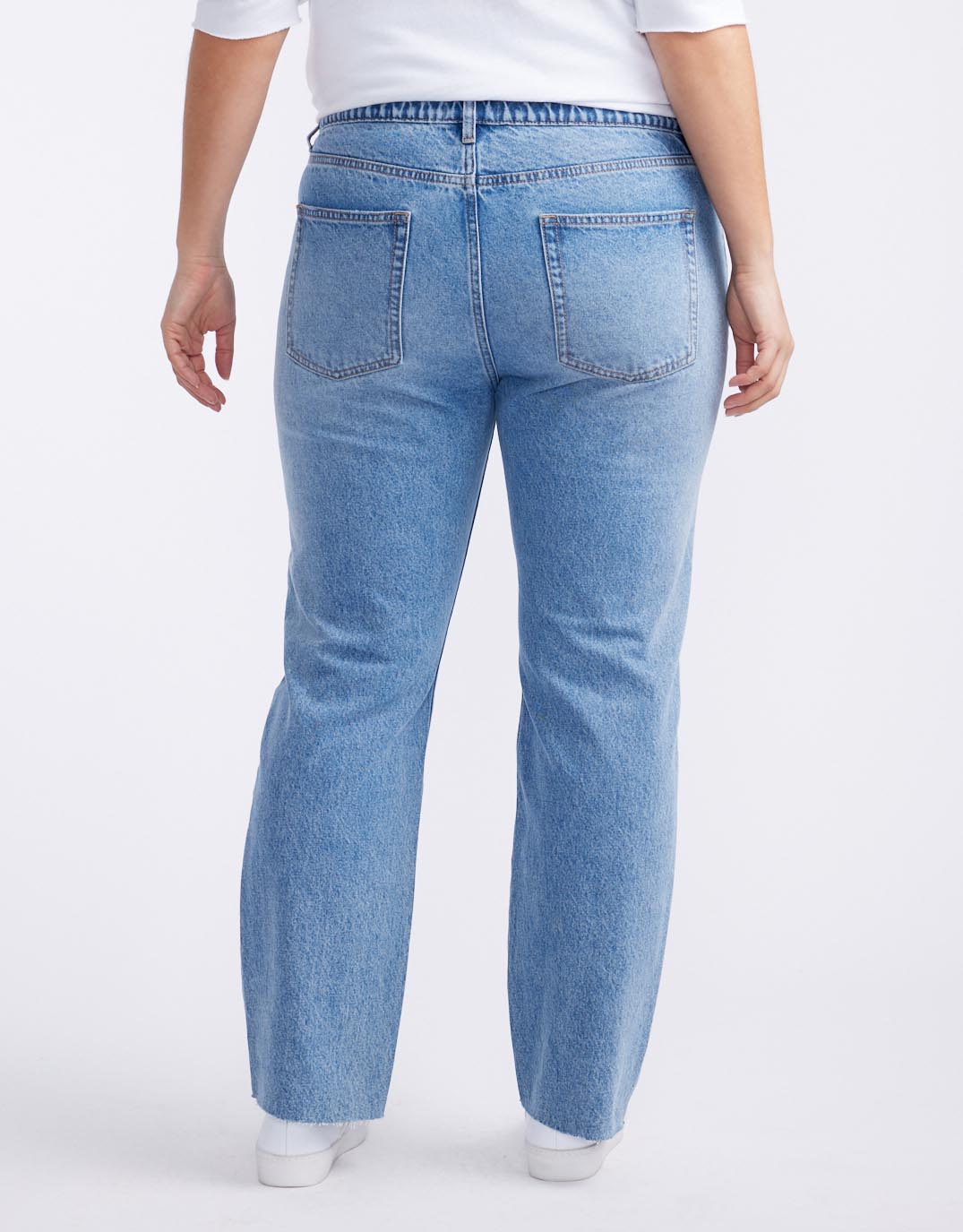 Charlotte Straight Leg Jean - Mid Wash