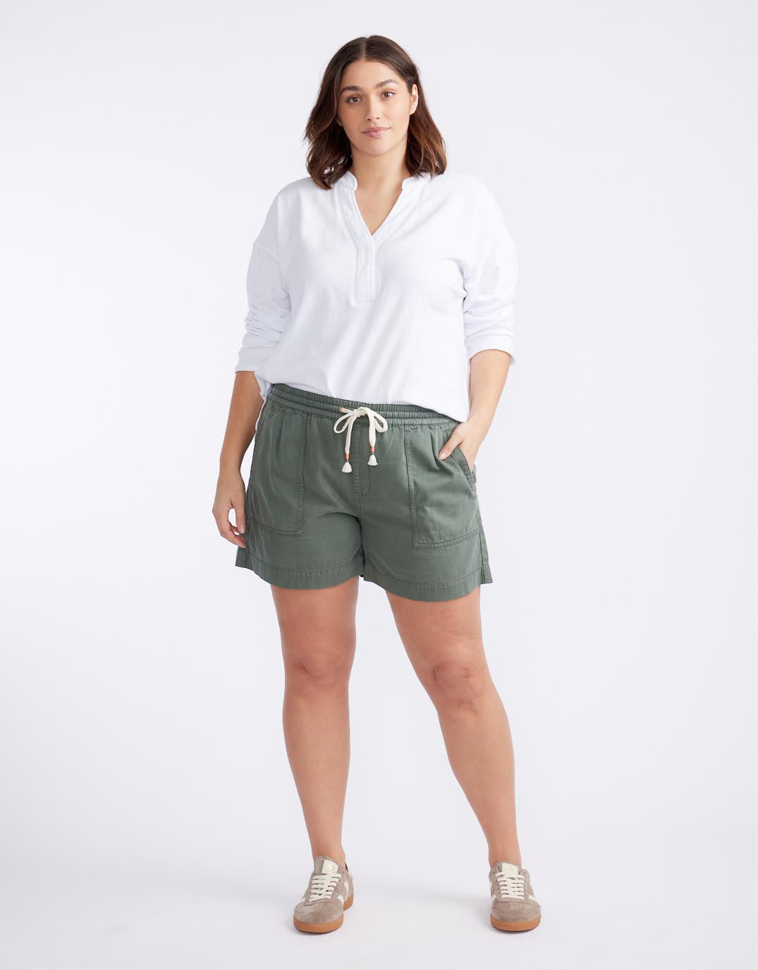 Coco Denim Short - Khaki