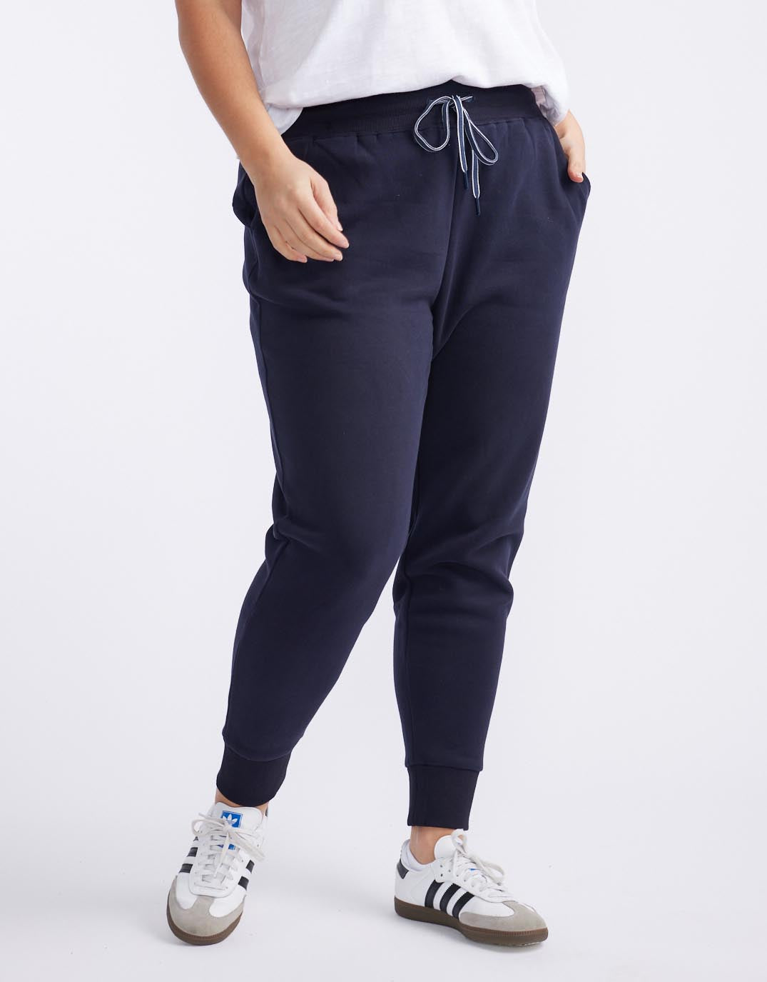 Monogram Fleece Lounge Pants - Navy