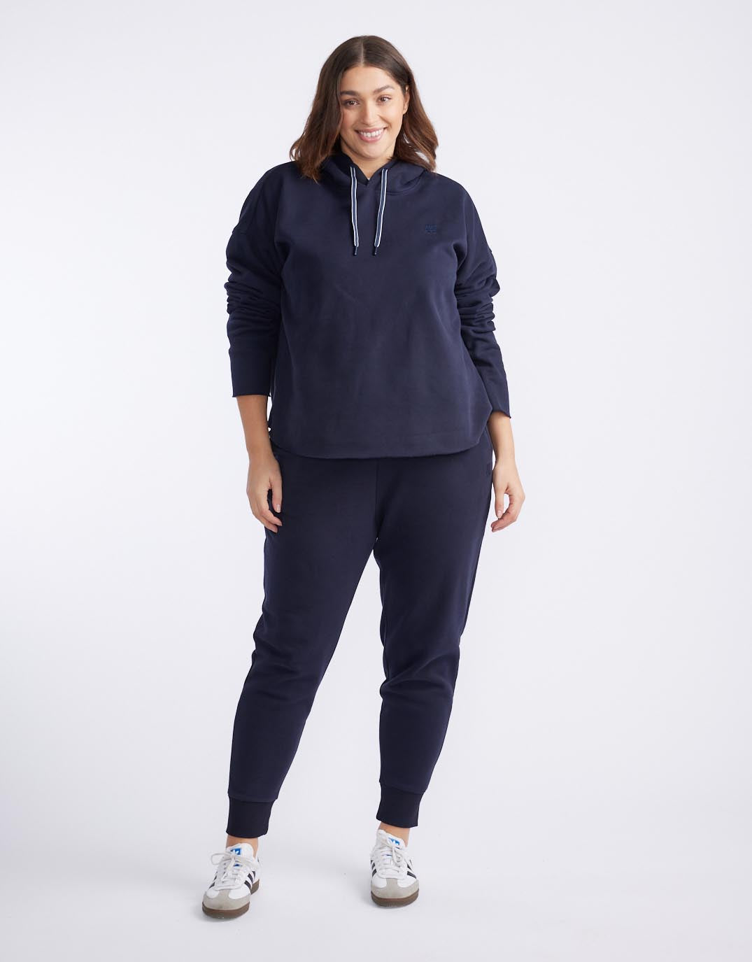 Monogram Fleece Lounge Pants - Navy