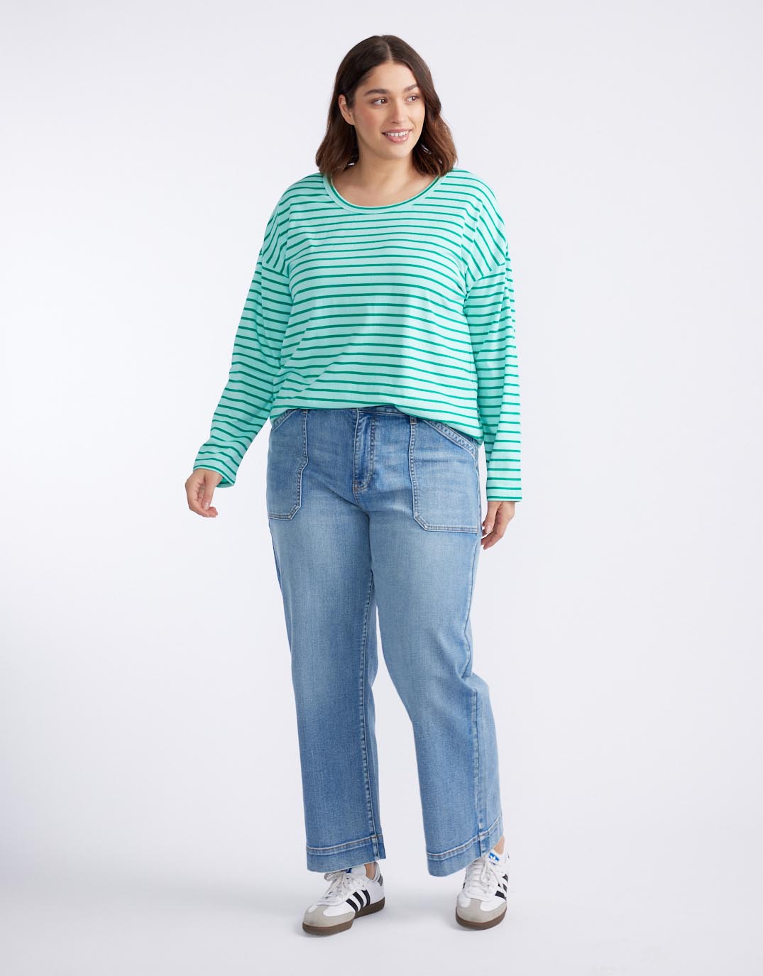 Relaxed Long Sleeve T-Shirt - Mint/Green