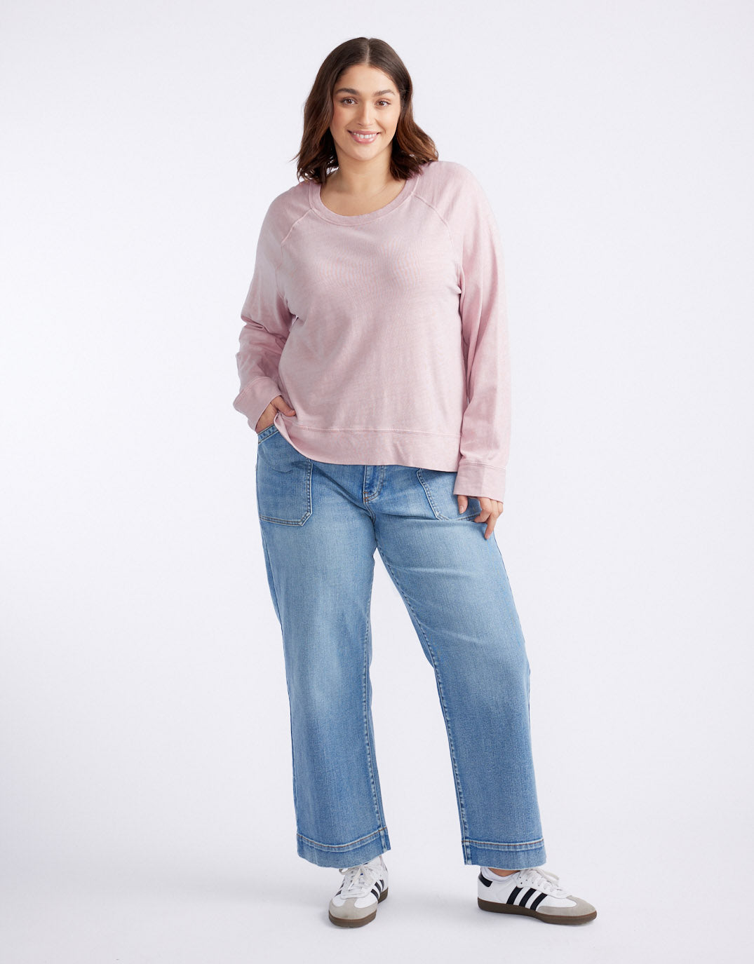 Sunset Throw On Top - Dusty Pink