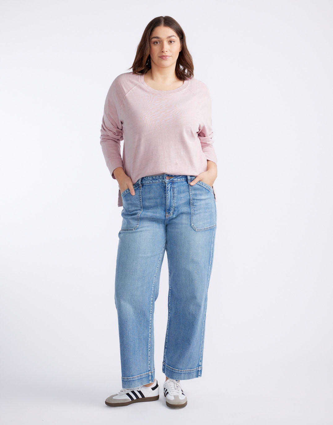 Sunset Throw On Top - Dusty Pink