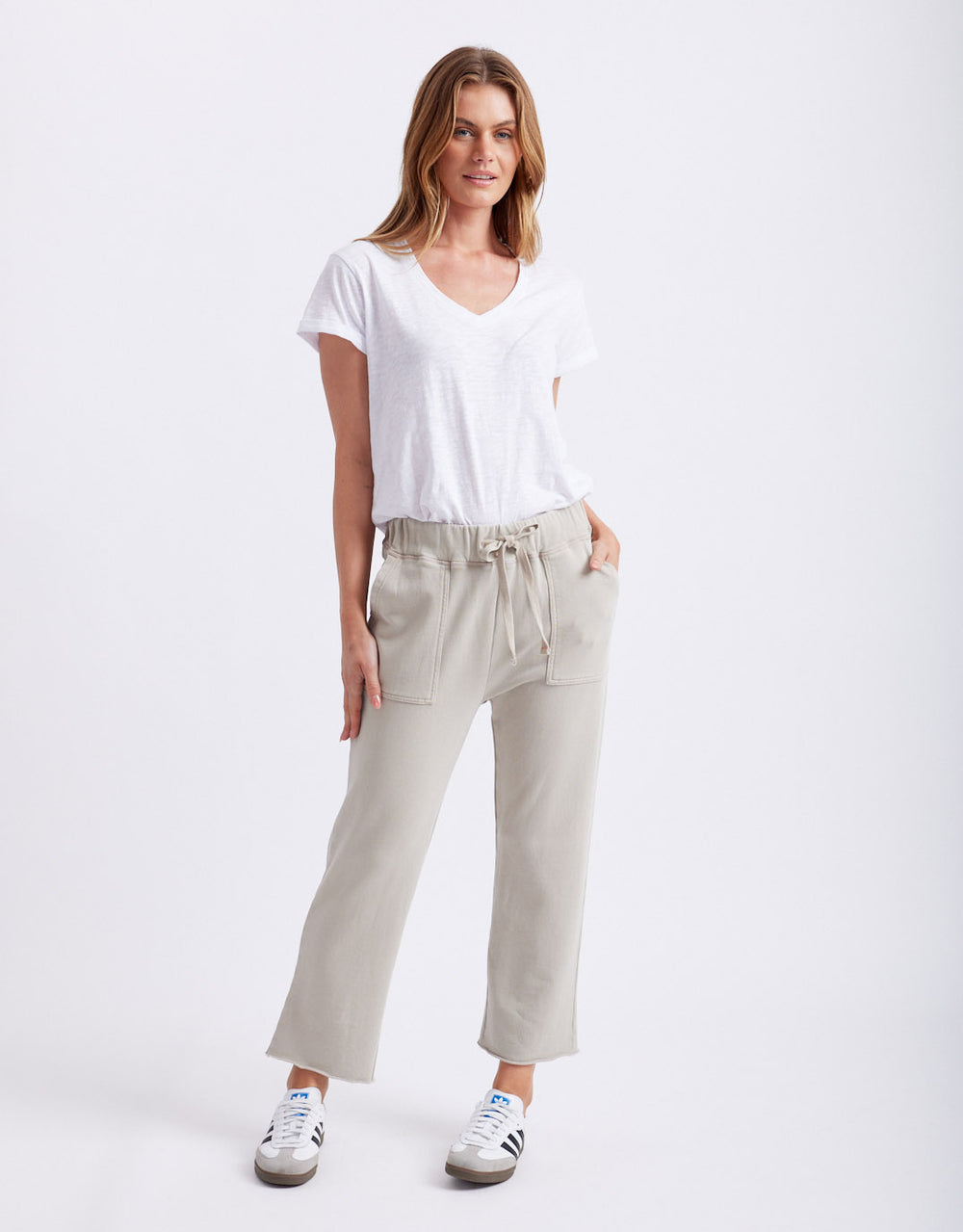 Raw Edge Lounge Pant - Stone