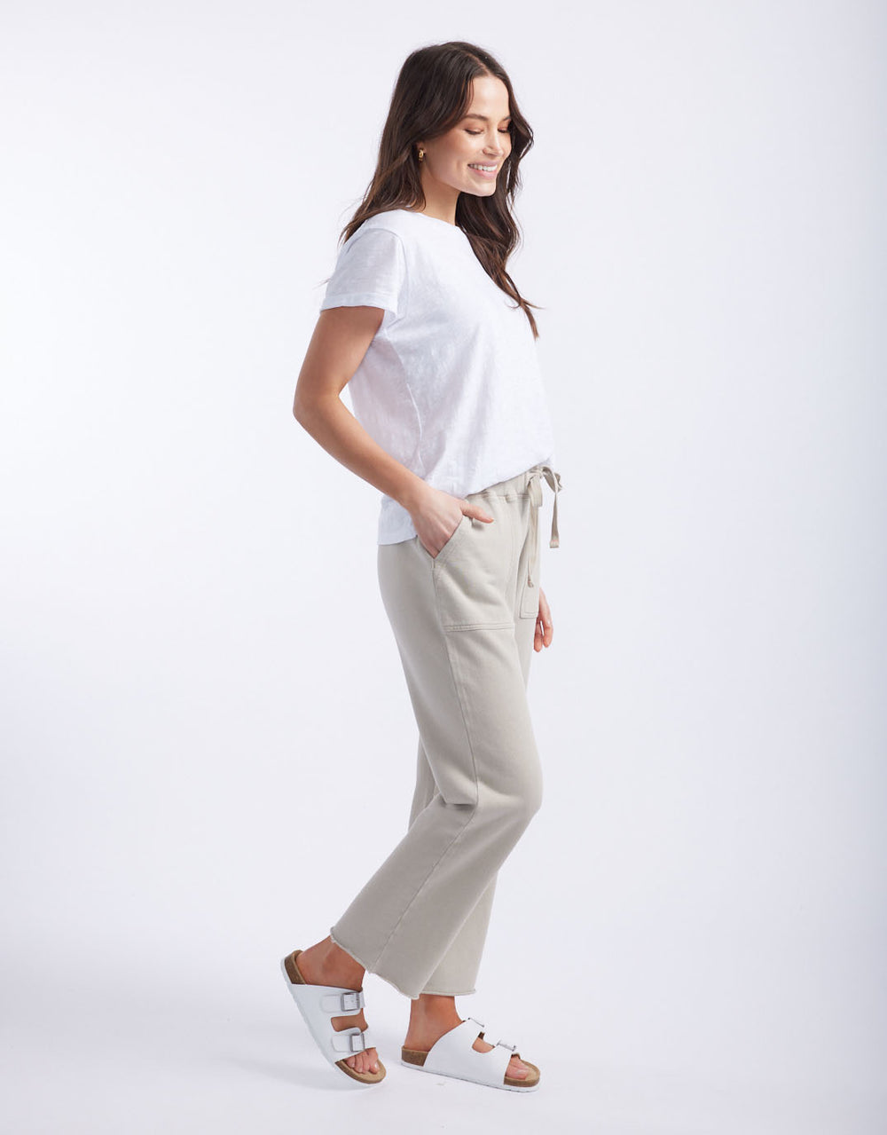 white-co-raw-edge-lounge-pant-stone-womens-clothing