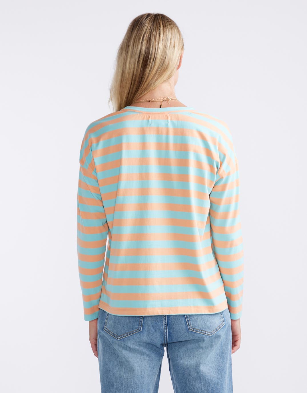 white-co-relaxed-long-sleeve-t-shirt-aqua-peach-stripe-womens-clothing