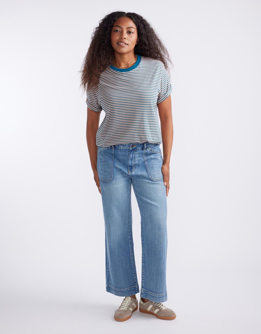 white-co-relaxed-tee-teal-peach-stripe-womens-clothing