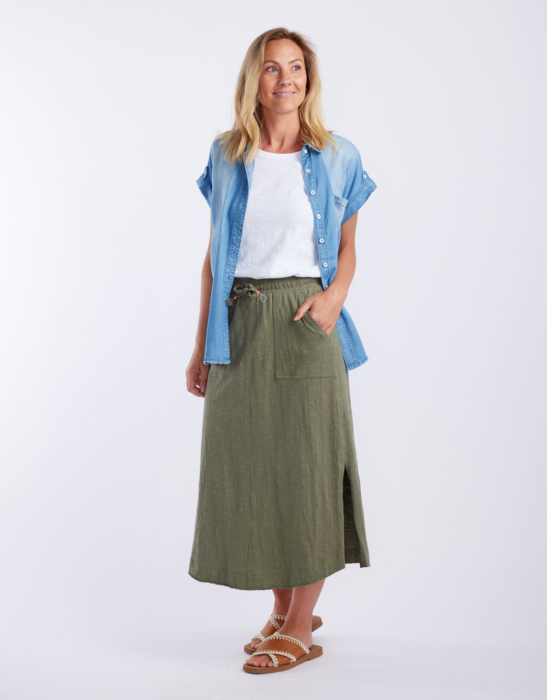 white-co-signature-midi-skirt-khaki-womens-clothing