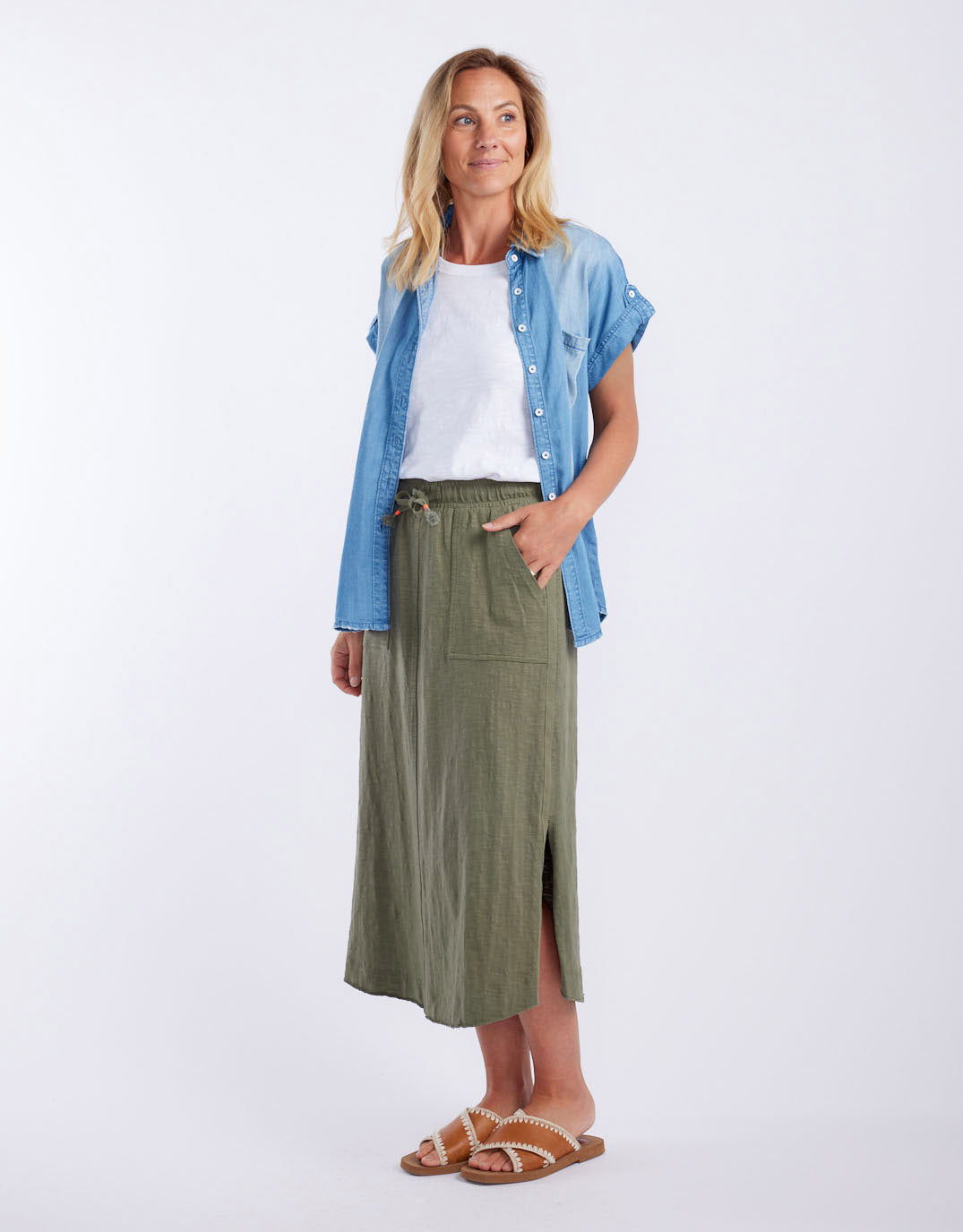 white-co-signature-midi-skirt-khaki-womens-clothing