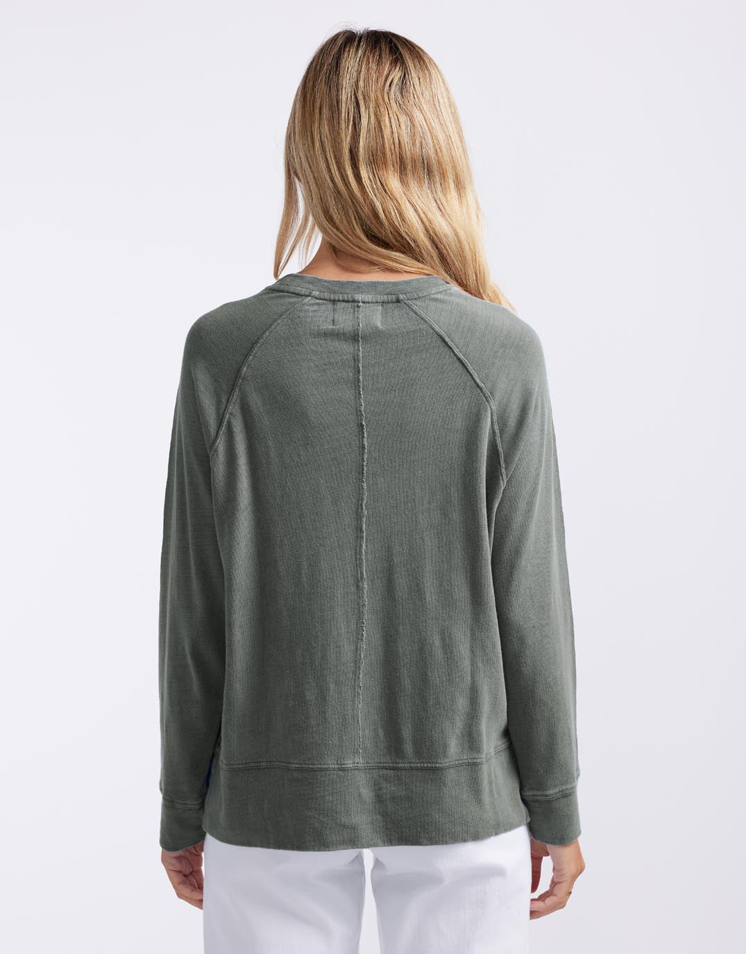 Sunset Throw On Top - Washed Khaki